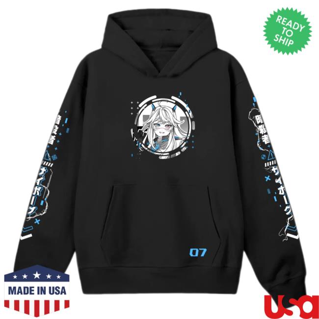 Official Uwumarket Prot0type7 Cyborg Assassin Sweaters Uwu Market Official Uwumarket Prot0type7 Cyborg Assassin Pullover Hoodie Uwu Market