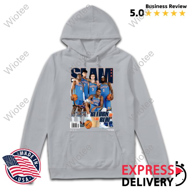 Slam Thunder Legends Tees Official Slam Cover Shirt OKC Thunder (SLAM 247)