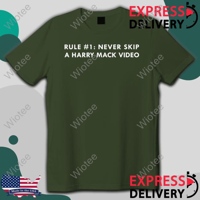 Rule #1 Never Skip A Harry Mack Video Tee Shirt