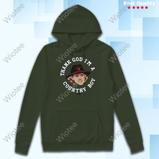 Official BreakingT Shop Thank God I'm A Country Boy Long Sleeve Tee BreakingT Gunnar Henderson Thank God I'm A Country Boy Hoodie