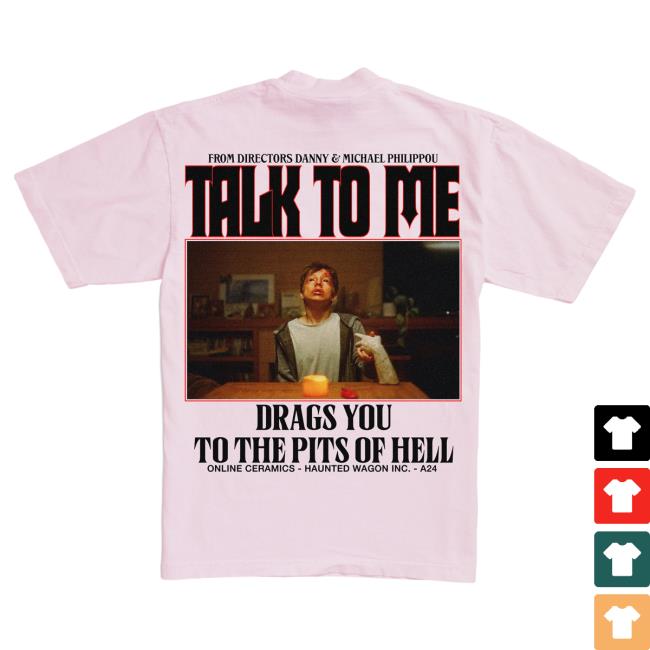 Official A24 Merch Store Online Ceramics X Talk To Me Devil’S Playground Shirt Pink A24 Shop
