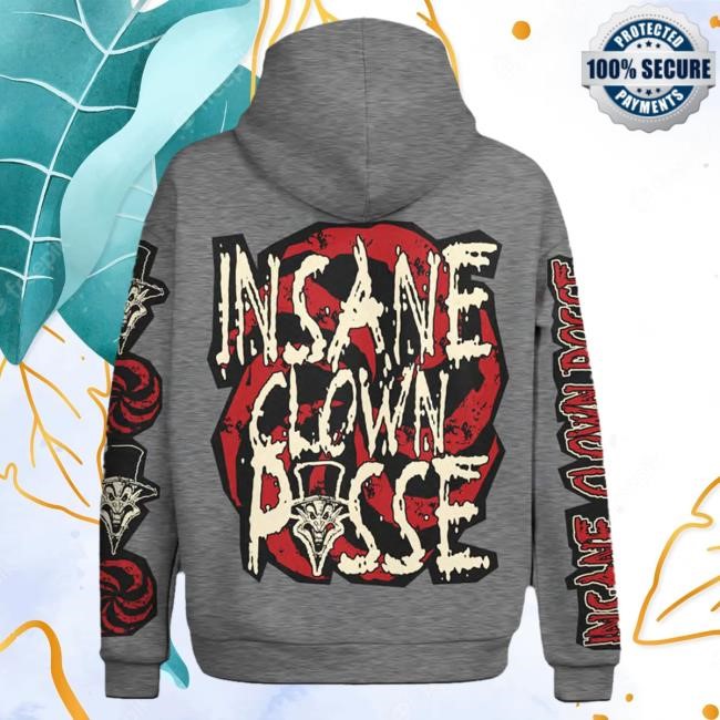 Official Icp Merch Store Insane Clown Posse Ringmaster Spiral Attractive Hoodie In Grey Official Icp Merch Store Insane Clown Posse Ringmaster Spiral Hoodies In Grey