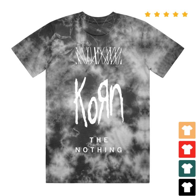 Official Korn Web Store The Nothing Black Tie Dye Shirt