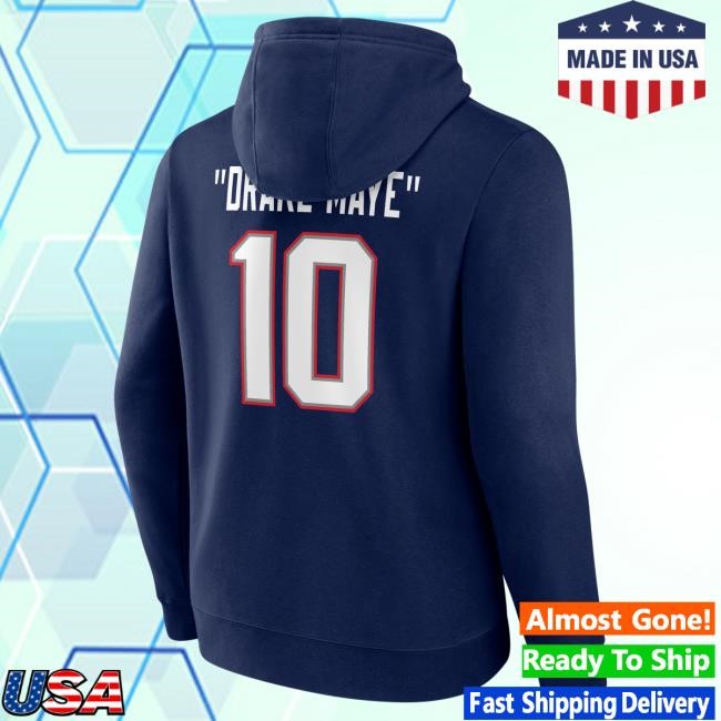 Super Bowl Bound New England Patriots NFL Football NFL Hoodie Men's Nickname Drake Maye NFL Football NFL New England Patriots Shirt