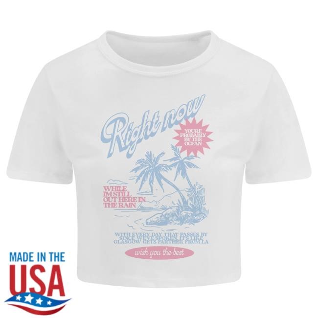 Official Lewis Capaldi Store Wish You The Best Crop White Hot Shirt LewisCapaldi