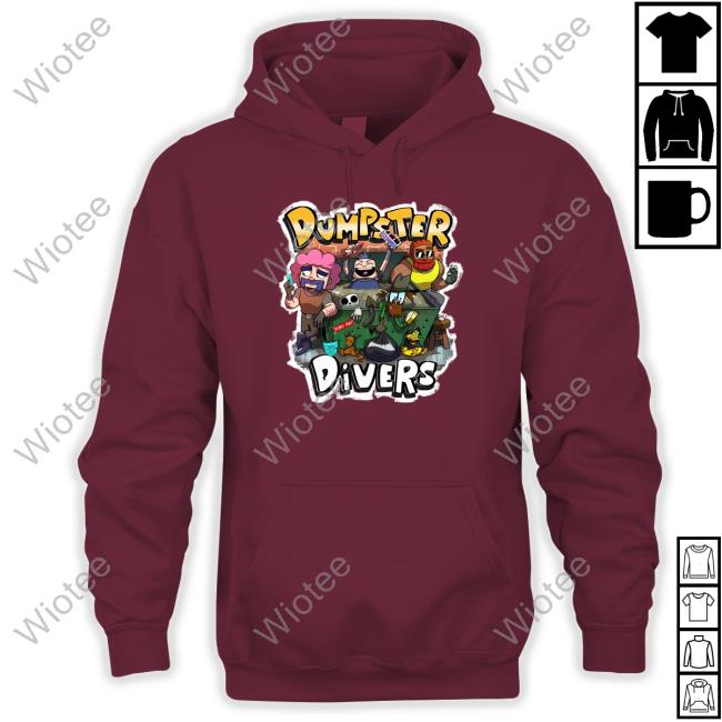 Neebs Gaming Merch Dumpster Divers Tee Shirt Official Neebs Gaming Dumpster Divers Shirt