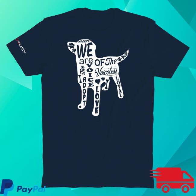 Official Vet Ranch Merch Bunker Branding Vet Ranch Voiceless Dog Shirts Navy BunkerBranding VetRanch