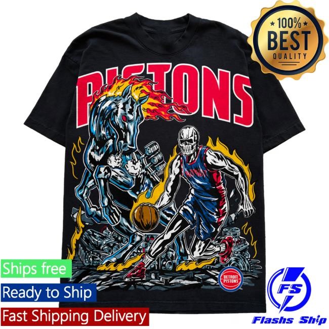 Detroit Horsepower Shirts - Black | Warren Lotas Official NBA