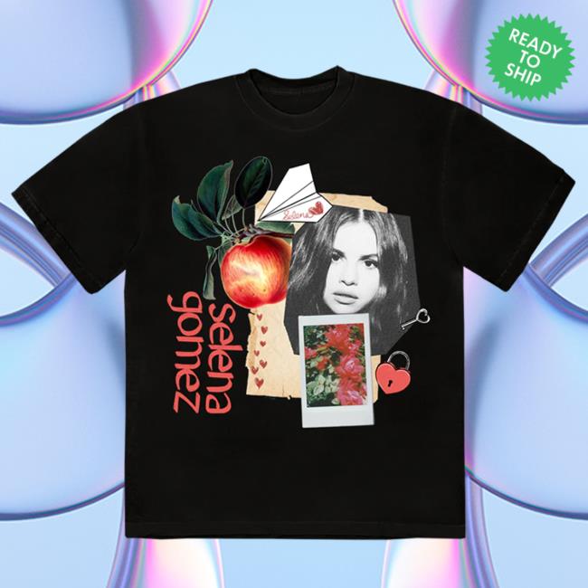 Official Interscope Records Selena Gomez Merch Store Paper Plane T-Shirts selena gomez Apparel Clothing Shop