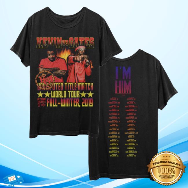 Official Kevin Gates Jerome Gilyard Merch Store Kevin Vs Gates Tour Date Tee KevinGates Apparel Clothing Shop