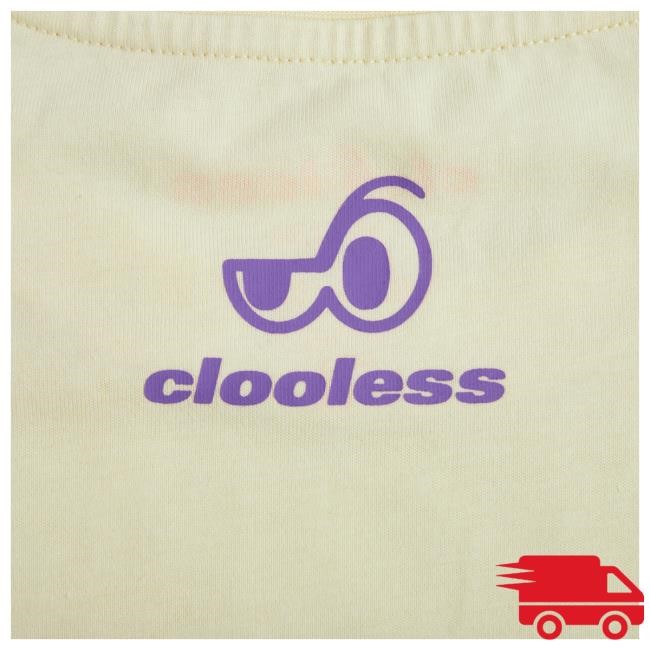 Official Clooless Merch Core Bubble Brain Shirt - Cream Official Clooless Merch Core Bubble Brain T Shirt - Cream