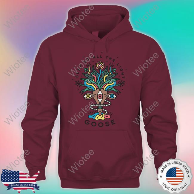 Official Goose The Band Merch Seep Up All The Light Stag Crewneck Seep Up All The Light Goose Sweatshirt