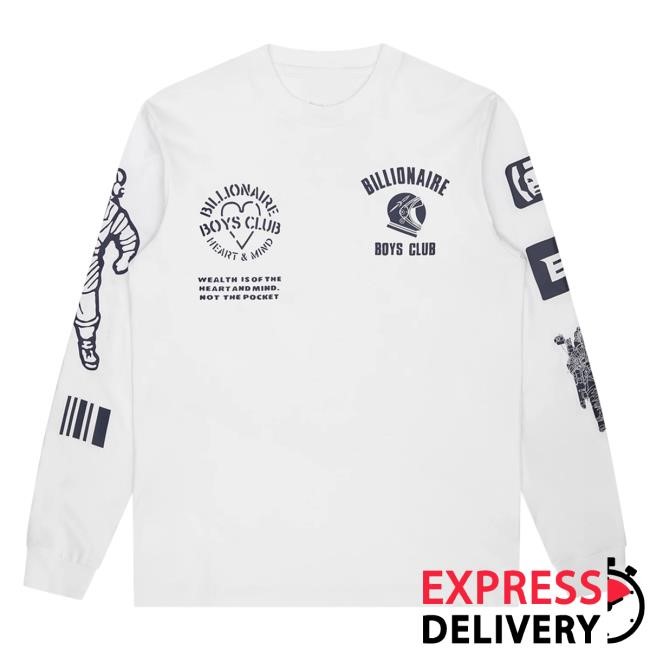 Billionaire Boys Club Shop Merch Multi Graphic Long-Sleeve T Shirt