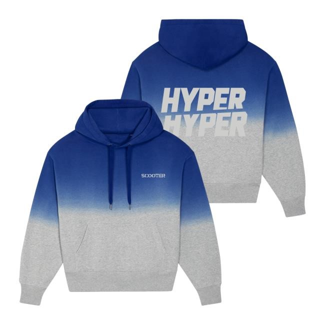 Hyper Hyper Typo Sweatshirt Hooded New - Scooter Merch & Clothing Store Scooter Band Apparel Shop