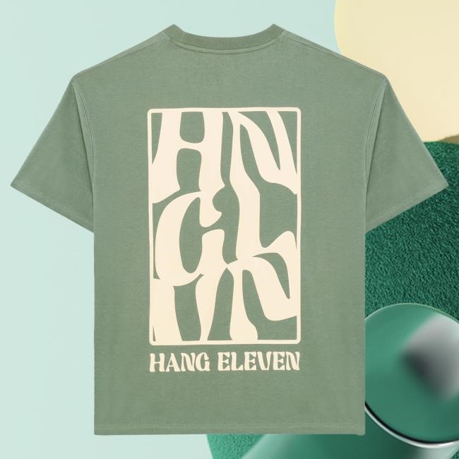 Official Hang Eleven HNG LVN Attractive Shirt - Slate Green
