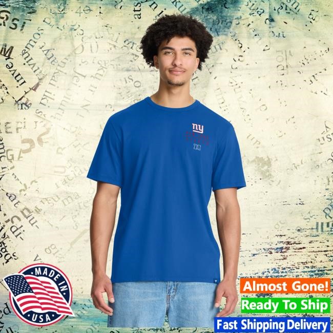 Official New York Giants Bulls Men's Fanatics Royal New York Giants Passing Pocket Legacy Shirts NewYorkGiants