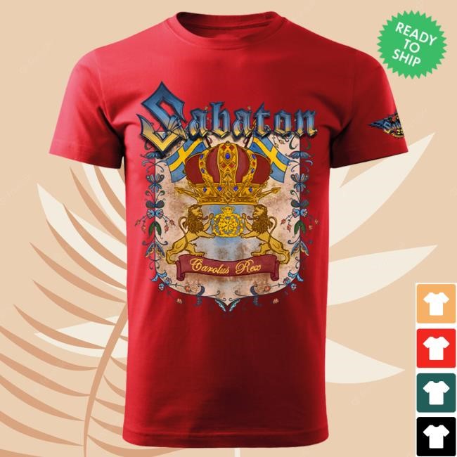 Official Sabaton Merch Store Sabaton Carolus Rex Special Edition Tee Sabaton Shop