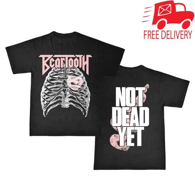 Official Beartooth Merch Beartooth Not Dead Yet Heart T Shirt