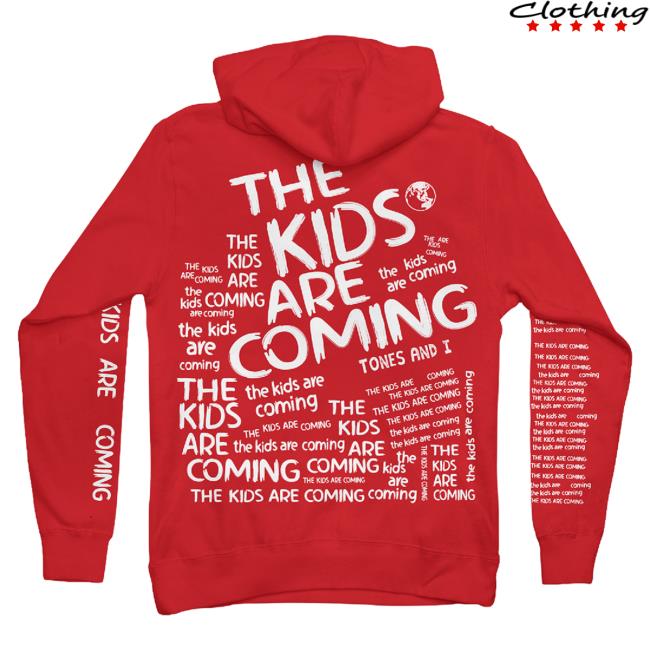 Official Tones And I Toni Watson The Kids (Red) Sweatshirts – Limited Edition Official Tones And I Toni Watson The Kids (Red) Popover Sweatshirt – Limited Edition