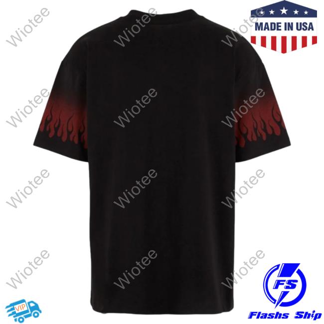 Official Vision Of Super Red Negative Flames Black T-Shirts Official Vision Of Super Red Negative Flames Black Shirts