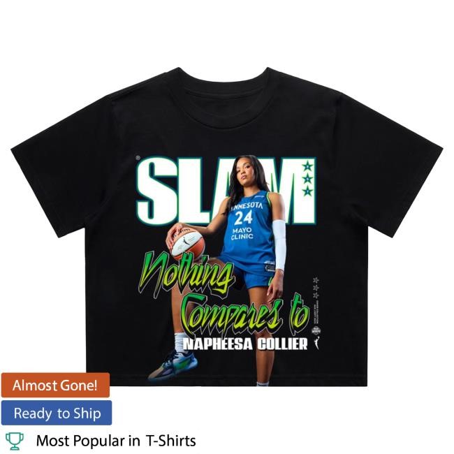 Official Slam Goods SLAM Women's Crop Cover Hot Shirt Black - Napheesa Collier (SLAM 257)