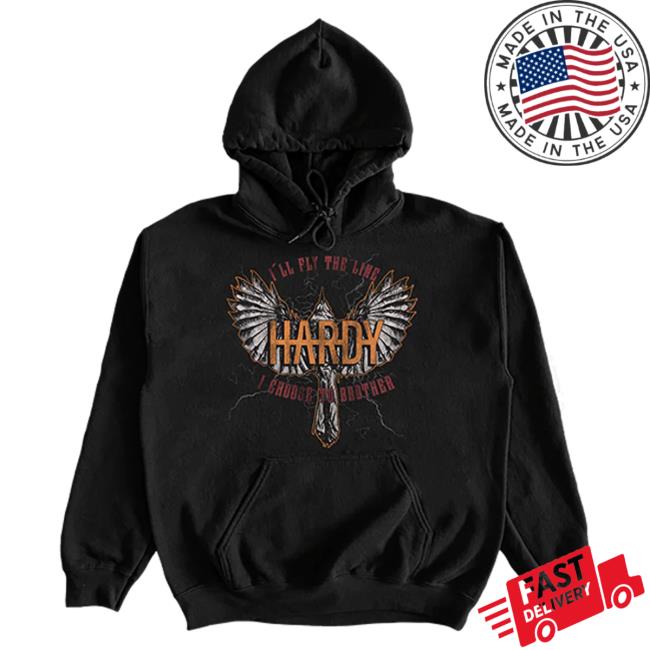 Official Hardy Merch Store I'll Fly The Line Hooded Sweatshirt Hardy Apparel Clothing Shop