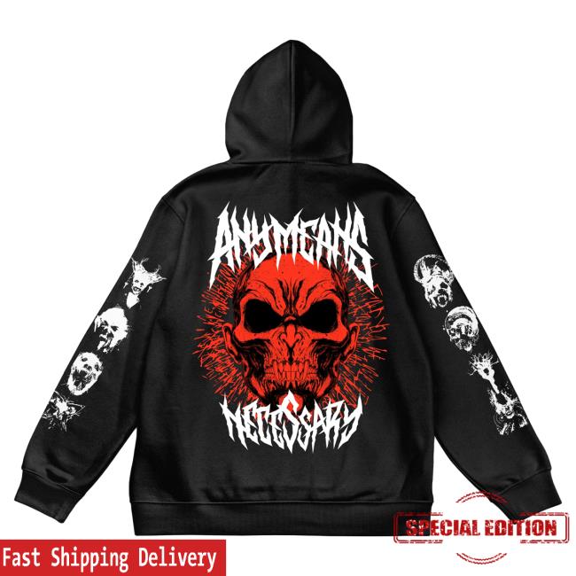 Official Any Means Necessary Clothing Vampire God Pullover Sweatshirt Black
