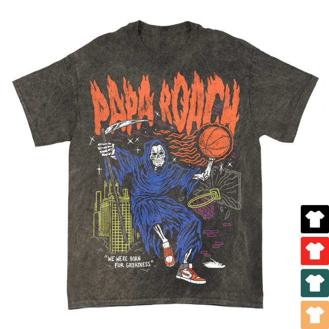Papa Roach Merch Shop Dunk Madness Shirt (Mineral Black)