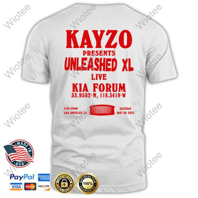 Kayzo Unleashed Tour Kia Forum Hoodie Kayzo Unleashed Tour Kia Forum Long Sleeve Tee