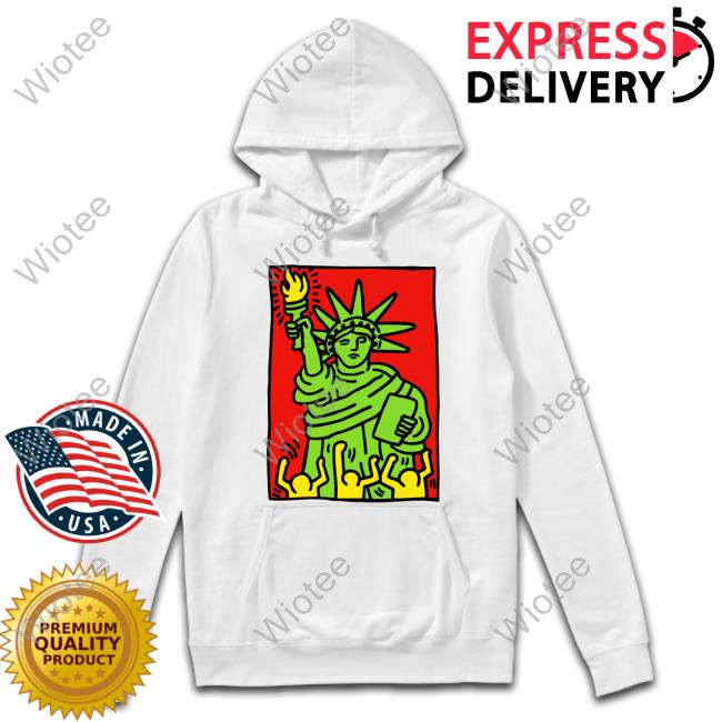 SPRZ NY Keith Haring New York Statue of Liberty Hoodie