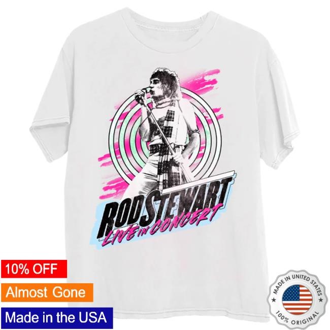 Official Rod Stewart Live In Concert Tees