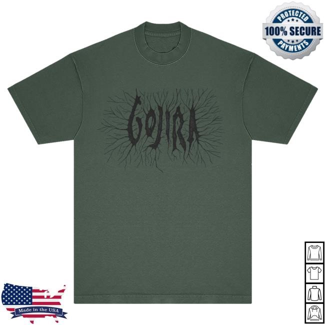 Official Gojira Merch Branches Logo Hot Shirt Gojira Apparel Clothing