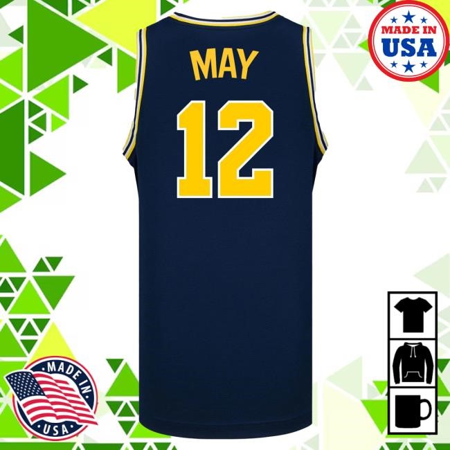 Michigan Wolverines #12 Charlie May Student Athlete Blue Basketball Jersey Shirts | The M Den Official Merch Store Shop Michigan Wolverines #12 Charlie May Student Athlete Blue Basketball Jersey Shirt | The M Den Official Merch Store Shop