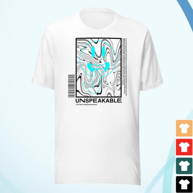White Smiley Swirl Shirt – Unspeakable Merch Shop
