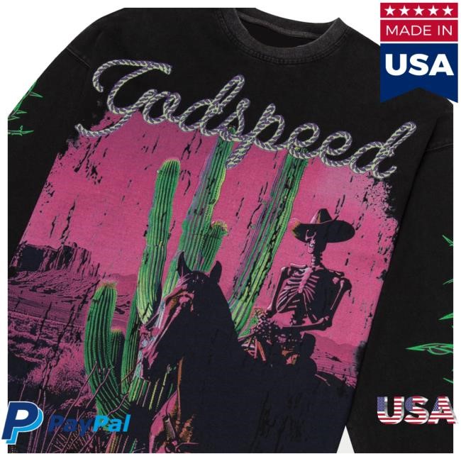 Official Godspeed New York Clothing Shop WestworldLong Sleeve Hot Shirt (Black Wash) Official Godspeed New York Clothing Shop WestworldLong Sleeve Tees (Black Wash)