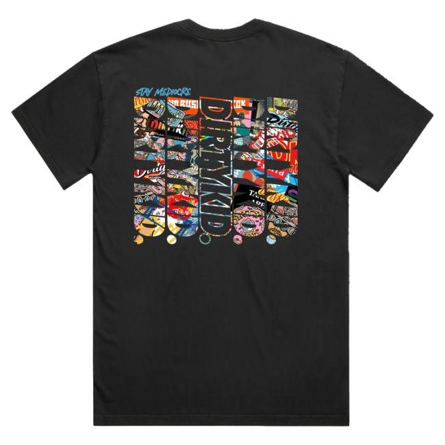 Official Dirty Kid Merch Logos Tee - Black Official Dirty Kid Merch Logos Shirt - Black