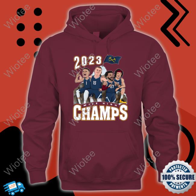 Barstool Sports Merch Mile High Champions 2023 Hooded Sweatshirt Mile High Champions 2023 Crewneck Sweatshirt