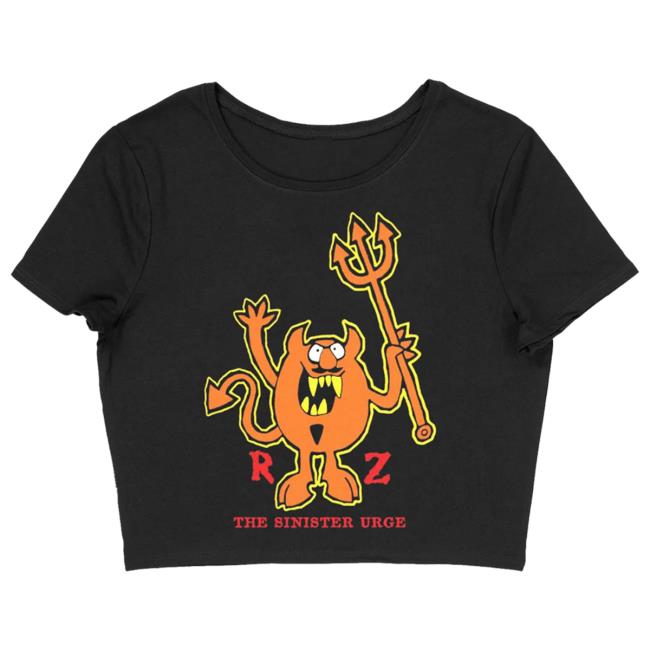 Official Rob Zombie Store Shop Sinister Monster Crop Top Popover Shirt Rob Zombie Apparel Shop RobZombie