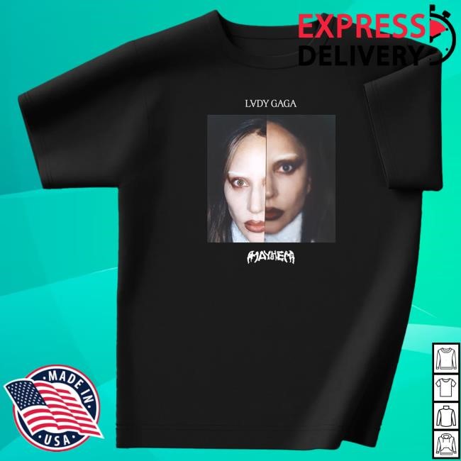 Official Lady Gaga Merch Store Lady Gaga Dual Photo Top Shirt