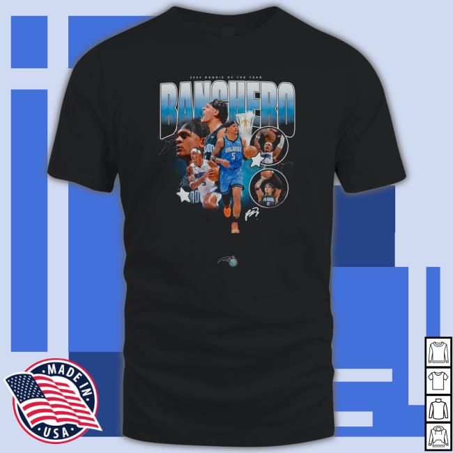 2023 Rookie Of The Year Paolo Banchero T Shirt Orlando Magic 2023 Rookie Of The Year Paolo Banchero T Shirts