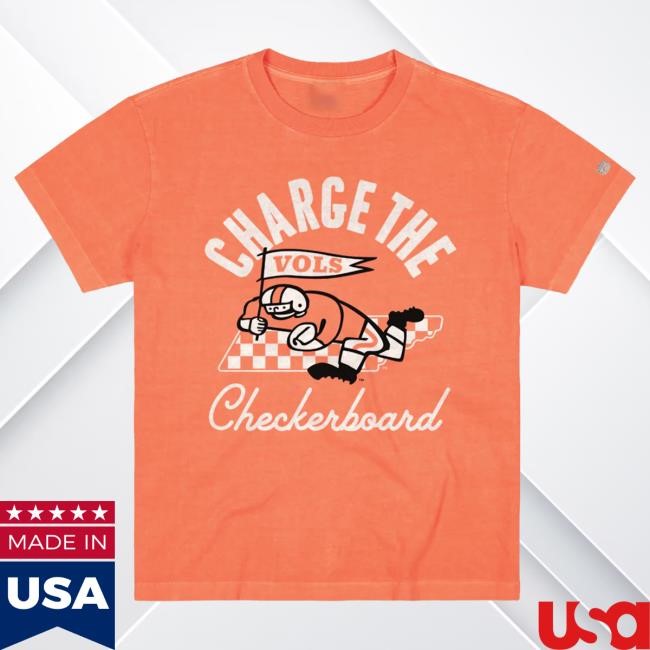 Homefield Apparel SEC Charge the Checkerboard Vols Graphic Tee Graphic Vintage Charge the Checkerboard Vols Heavyweight Tee
