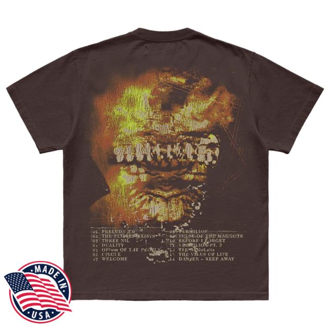 Slipknot Official Store Merch Vol. 3 Tracklistr T-Shirts Slipknot Music Clothing Shop Official Apparel