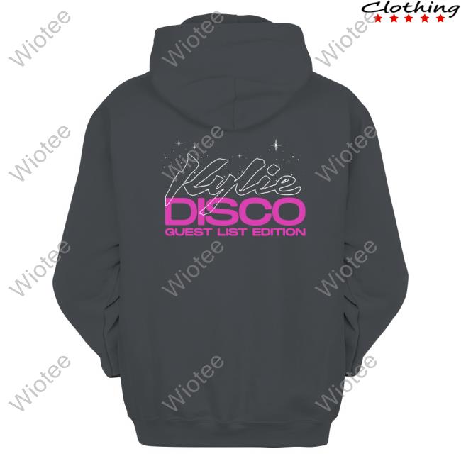 Official Kylie Store Disco Guest List Edition Shirt Kylie Disco Guest List Edition Shirt