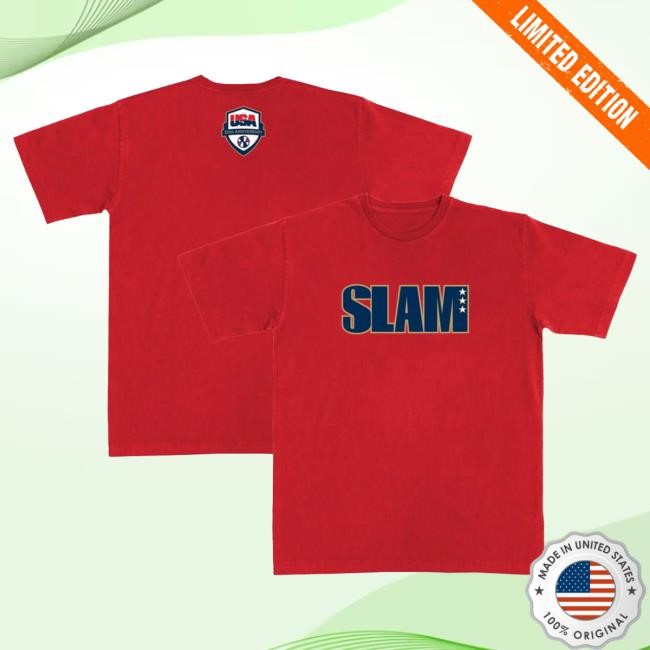 Official Slam Merch Store Shop SLAM x USA Basketball 50 Years Heavy Popover Shirt Slam Goods Apparel