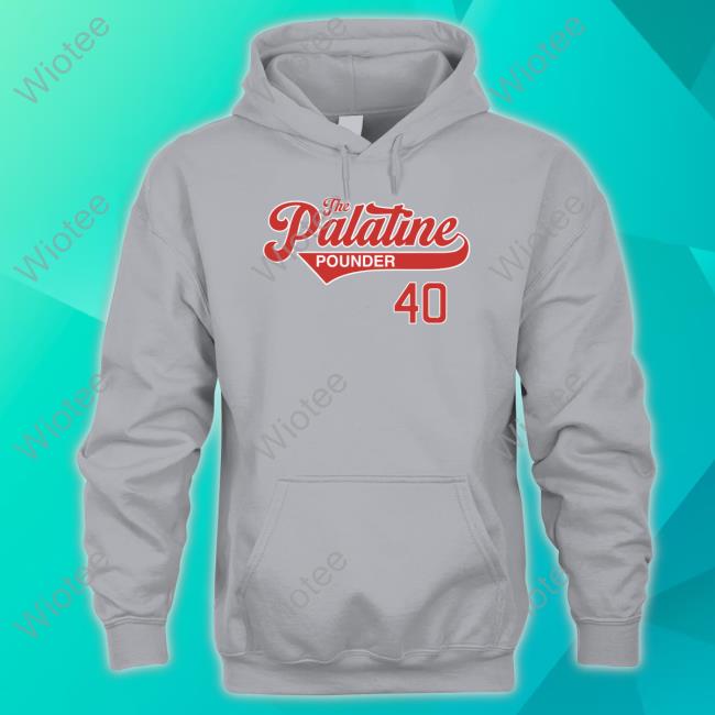 The Palatine Pounder 40 Shirt Blue The Palatine Pounder Tee Shirt