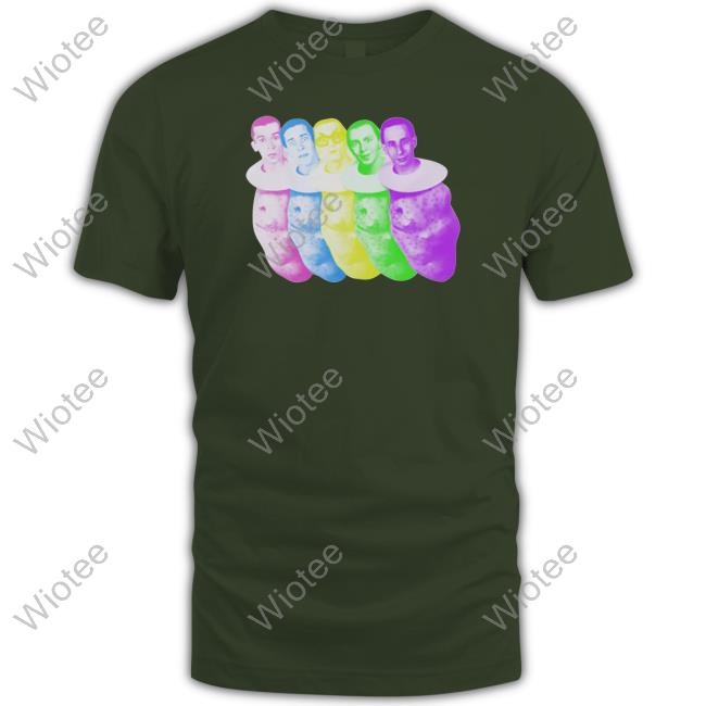 Official Devo Merchandise Colorful Devo Spuds White Tee Shirt