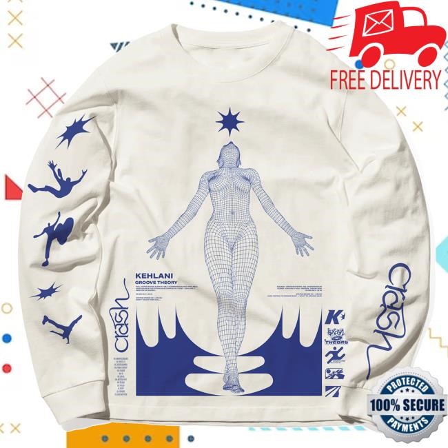 Official Kehlani Merch Store Kehlani Clothing Shop Groove Theory Vintage Long Sleeve Shirt (Off White) Crash Collection