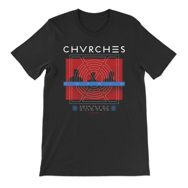 Chvrches Official Merch Store The Bones Of What You Believe Silhouette Tracklist Shirts Chvrches Clothing Shop Apparel
