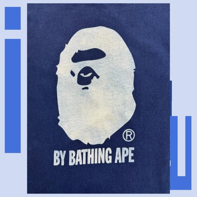 Official Shop Demand BAPE Overdye Relaxed Hot Shirt Navy Blue Shopdemand Official Shop Demand BAPE Overdye Relaxed T Shirt Navy Blue Shopdemand