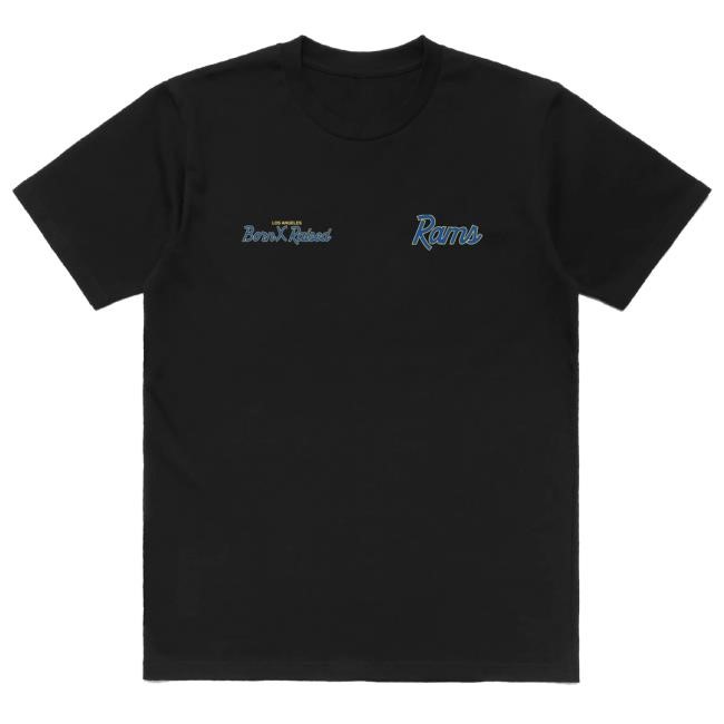 Born X Raised + Los Angeles Rams Helmet T Shirt